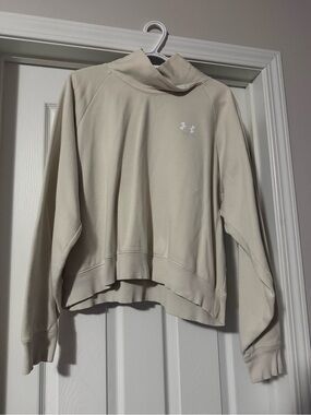 Under Armour Women's Light Cream Funnel Neck Pullover